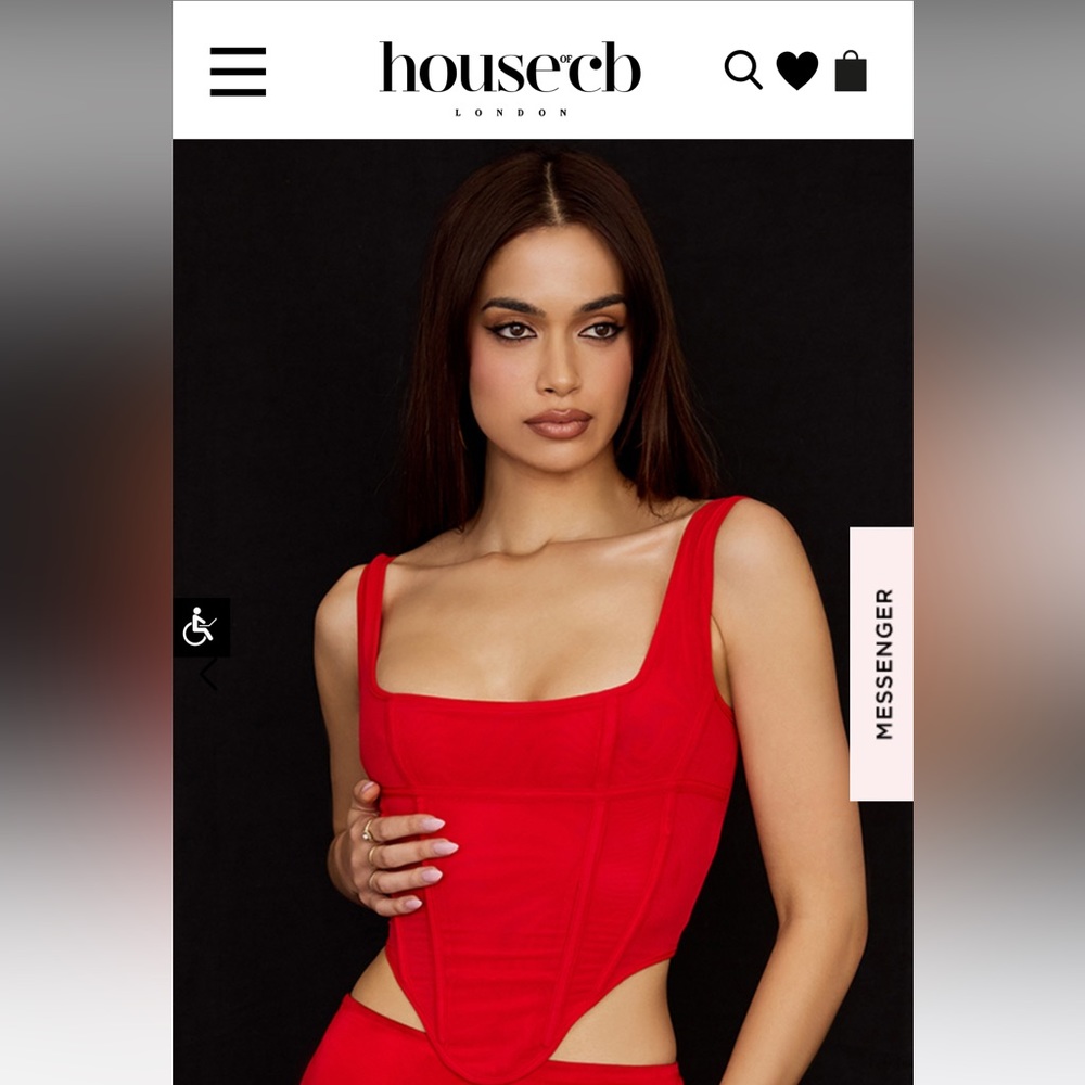 House of CB Edetta Scarlett Mesh Corset